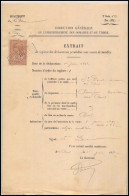 51119 8 Pages Dimension Y&t N°48 Drome Buis-les-Baronnies 1892 Syracusaine Timbre Fiscal Fiscaux Sur Document - Briefe U. Dokumente