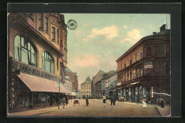 AK Mähr. Ostrau, Hauptstrasse Mit Grand Hotel  - Tchéquie