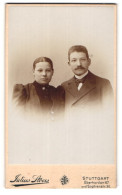 Fotografie Julius Stoess, Stuttgart, Eberhardstr. 47, Junges Paar In Modischer Kleidung  - Anonymous Persons