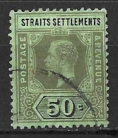 MALAYA.." STRAIT SETTLEMENTS.."..KING GEORGE V..(1910-36.).....50c......SG209b....CDS.......VFU. - Straits Settlements