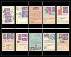 55571 Gironde PA N°47 Boucher Hilsz Lot De 10 Ordres De Reexpedition Differents De France Poste Aérienne Airmail - Collections