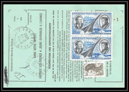 55488 Ste Eulalie Gironde Poste Aérienne PA N°44 Concorde Mermoz St Exupery Paire Ordre De Reexpedition Definitif France - 1960-.... Covers & Documents