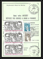 55319 Branne Gironde Poste Aérienne PA N°55 Costes Le Brix X 3 Ordre De Reexpedition Definitif France - 1960-.... Covers & Documents