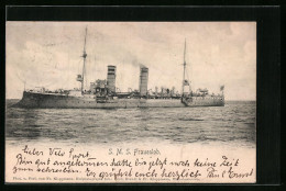 AK Kriegsschiff SMS Frauenlob Auf Hoher See  - Guerre