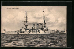 AK Kriegsschiff SMS Lothringen Im Hafen  - Warships