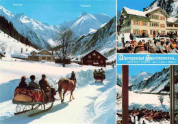 73981487 OBERSTDORF Pferdeschlitten Kratzer Trettach Alpengasthof Spielmannszug - Oberstdorf