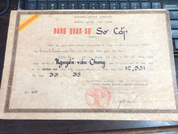 SOUTH Vietnam Sells Paper Certificate Of Merit During The Republic Of Vietnam Period-certificate Of Entry And Exit Certi - Other & Unclassified