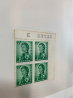 Hong Kong Uniform Stamp 1962 Block But Yellow Gum Numbers MNH - Other & Unclassified