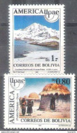 6329.  Mountains - Bolivia Indians Tipical Houses - UPAEP - Bolivia Yv 757-58 - MNH - 2,25 (9) - Geography