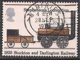 GB 1975 QE2 7p Anniv Public Railways Used SG 984 ( F195 ) - Used Stamps
