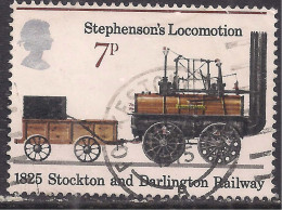 GB 1975 QE2 7p Anniv Public Railways Used SG 984 ( F461 ) - Used Stamps
