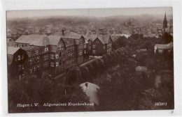 39058251 - Hagen Mit Allgemeinem Krankenhaus Gelaufen Und Bahnpoststempel Von 1928, Zug Nr. 32 Kleiner Knick Oben In De - Hagen