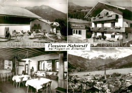 73871095 Fuegen Zillertal Tirol AT Pension Schiestl Gaststube Terrasse Panorama  - Sonstige & Ohne Zuordnung