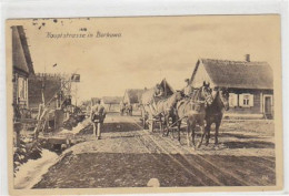 39041251 - Ostpreussenhilfe. Podlachien Hauptstrasse In Borkowo Mit Soldaten Und Pferdefuhrwerk Gelaufen 1918. Vorder-  - Poland