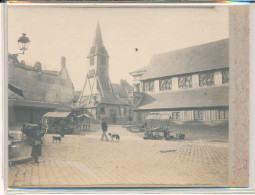 Honfleur (14 Calvados) Photo Contrecollée 1896 - Falaise