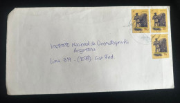 CM) 1988. ARGENTINA. INTERNAL MAIL. MULTIPLE STAMPS FROM A POSTMAN. XF - Argentina