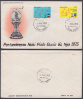 Malaysia 1975 FDC World Cup Hockey Match, Sport, Sports, First Day Cover - Malaysia (1964-...)