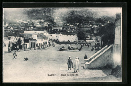 CPA Xauen, Plaza De Espana  - Autres & Non Classés