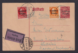 Altdeutschland Bayern Eilboten Ganzsache München Volkstadt Bayern Unna Westfalen - Collections