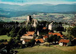 73836187 Regen Burgruine Weissenstein Fliegeraufnahme Regen - Regen