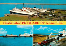 73836174 Puttgarden Fehmarn-Kai Faehren Luftbild Eisenbahn Puttgarden - Fehmarn