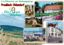 73836149 Preussisch-Oldendorf Panorama Luftkurorte Am Wiehengebirge Rathaus Kirc - Getmold