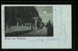 Mondschein-Lithographie Kufstein, Klause Bei Kufstein Bei Vollmond  - Sonstige & Ohne Zuordnung