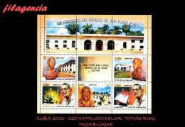 CUBA MINT. 2002-08 CENTENARIO DEL BOTÁNICO CUBANO JUAN TOMÁS ROIG. HOJA BLOQUE - Unused Stamps