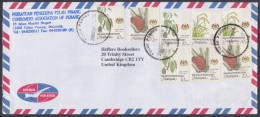 Malaysia 2006 Used Airmail Cover To England, Palm Oil, Rice, Black Pepper, Stamps - Malaysia (1964-...)