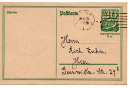64866 - Deutsches Reich - 1921 - 30Pfg Reiter GAKte Als OrtsKte ESSEN - Brieven En Documenten