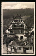 AK Alpirsbach /Schwarzw., Hotel Löwen-Post Aus Der Vogelschau  - Alpirsbach