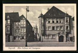 AK Bayreuth, Altes Rathaus Mit Strasse Brautgasse Und Gastwirtschaft Stirnerhaus  - Bayreuth