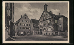 AK Waiblingen, Marktplatz Mit Geschäften  - Waiblingen