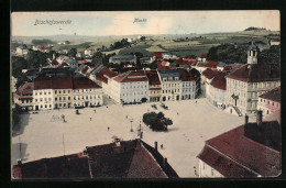 AK Bischofswerda, Der Markt Aus Der Vogelschau  - Bischofswerda