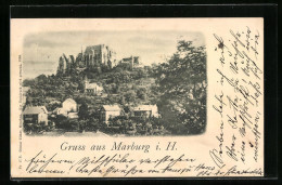 AK Marburg I. H., Teilansicht Mit Schloss  - Marburg