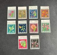 (G) Timor - 1950 Blossoms Complete Set - Af. 275 To 284 - MNH - Timor