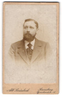 Fotografie Alb. Grünbeck, Sonneberg, Bernhardstr. 15, Portrait Charmanter Mann Mit Vollbart  - Anonymous Persons