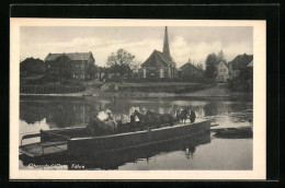 AK Oberndorf / Oste, Fähre Mit Blick Auf Die Kirche  - Other & Unclassified