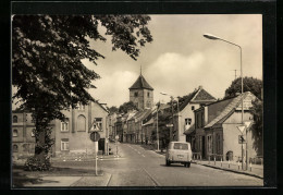 AK Grevesmühlen, August-Bebel-Strasse Mit Geschäften  - Grevesmuehlen