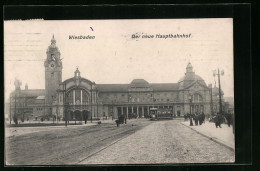 AK Wiesbaden, Der Neue Hauptbahnhof  - Wiesbaden