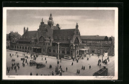 AK Essen, Hauptbahnhof Mit Strassenbahn  - Essen