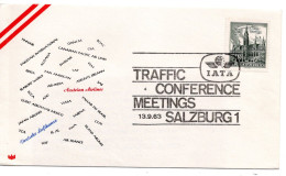 64970 - Österreich - 1963 - 50g Architektur EF A Umschlag SoStpl SALZBURG - IATA TRAFFIC CONFERENCE MEETINGS - Other (Air)