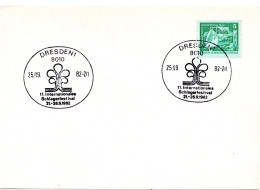 64971 - DDR - 1982 - 5Pfg Kl.Bauten EF A Kte SoStpl DRESDEN - 11.INTERNATIONALES SCHLAGERFESTIVAL ... - Musique