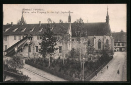 AK Bebenhausen, Eingang In Das Kgl. Jagdschloss  - Caccia