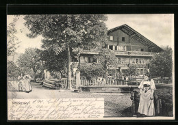 AK Wilderswyl, Gebäudeansicht, Frauen Am Brunnen  - Other & Unclassified