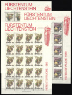 Liechtenstein 971-973 Postfrisch Kleinbogensatz #IH942 - Autres & Non Classés