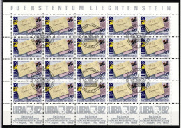 Liechtenstein 1026 Gestempelt Kleinbogensatz Mit Ersttagsstempel #IH984 - Autres & Non Classés