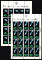 Liechtenstein 1011 Und 1012 Gestempelt Kleinbogensatz Mit Ersttagsstempel #IH972 - Autres & Non Classés