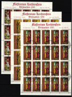 Liechtenstein 1027-1029 Gestempelt Kleinbogensatz Mit Ersttagsstempel #IH985 - Autres & Non Classés