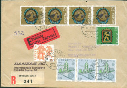 Schweiz - 014/1983, 5.40, R-Brief+Express Schweiz/Bulgaria - Lettres & Documents